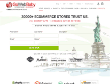 Tablet Screenshot of gowebbaby.com